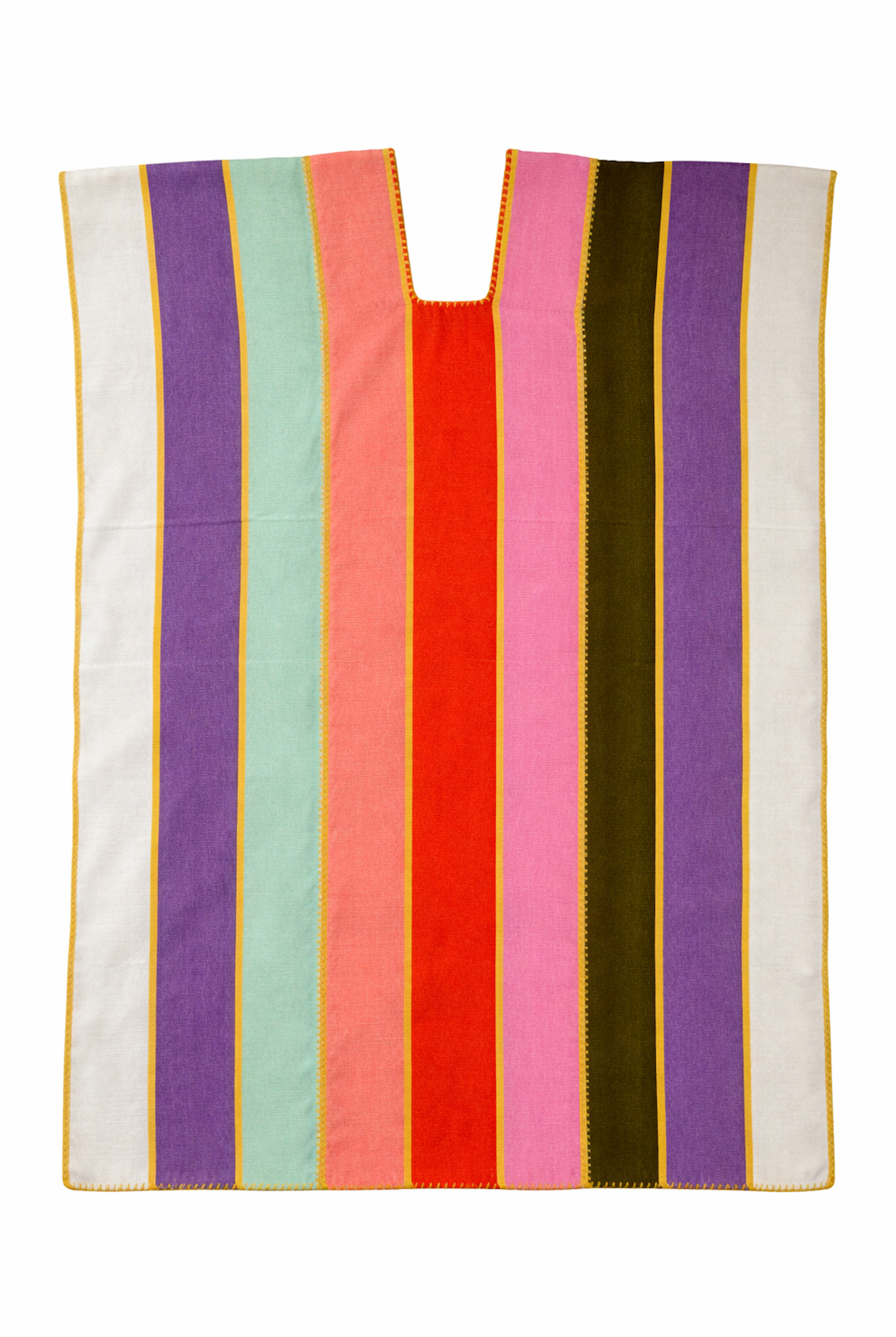 Ahida Correale Número 13 Mini kaftan — handwoven cotton by artisans in San Juan Colorado, Oaxaca