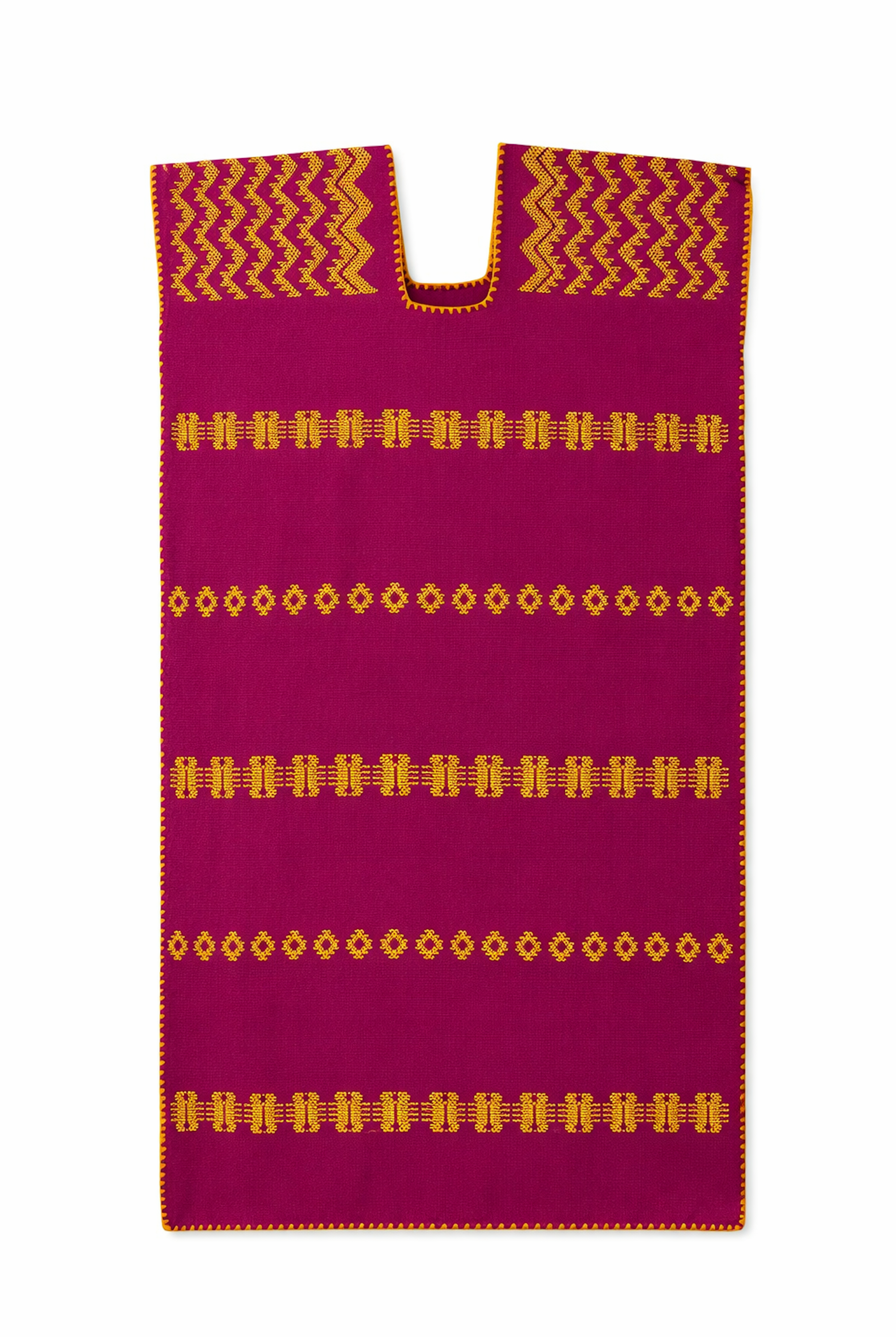 Ahida Correale Número 22 Midi kaftan — handwoven cotton by artisans in San Juan Colorado, Oaxaca