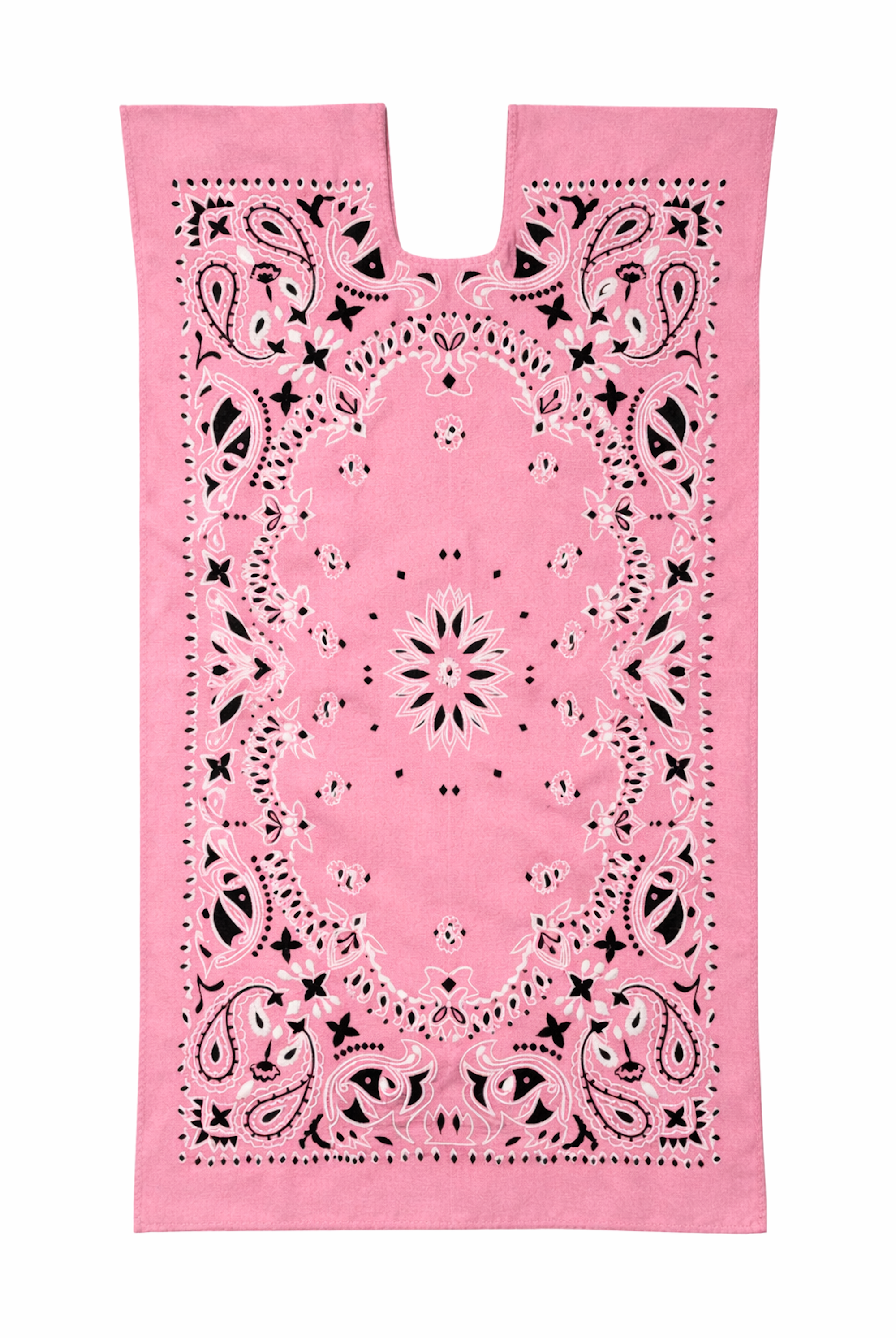 Ahida Correale Número 24 Midi kaftan in Rose Pink — handwoven cotton by artisans in San Juan Colorado, Oaxaca