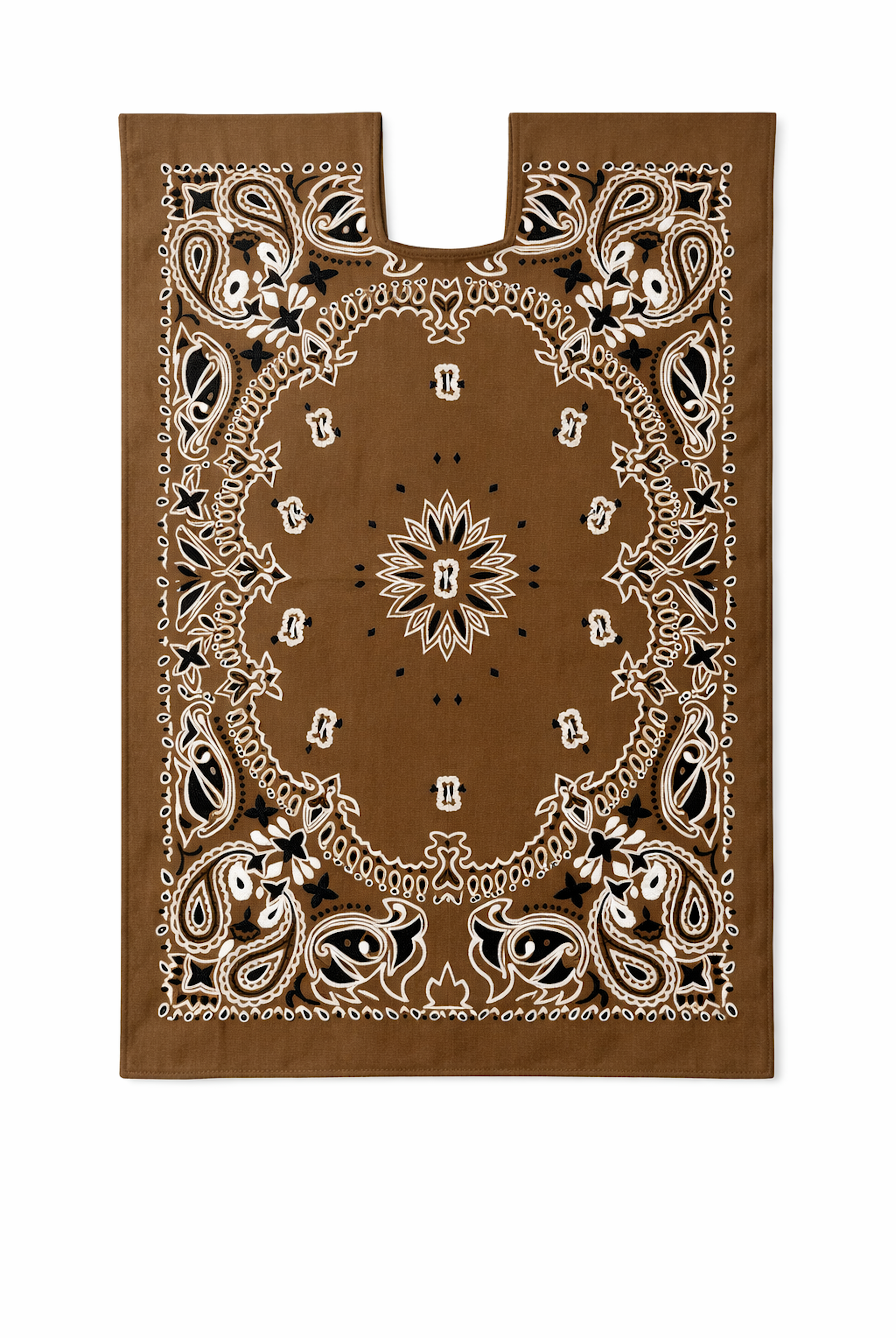 Ahida Correale Número 26 Midi kaftan in Tobacco Brown — handwoven cotton by artisans in San Juan Colorado, Oaxaca