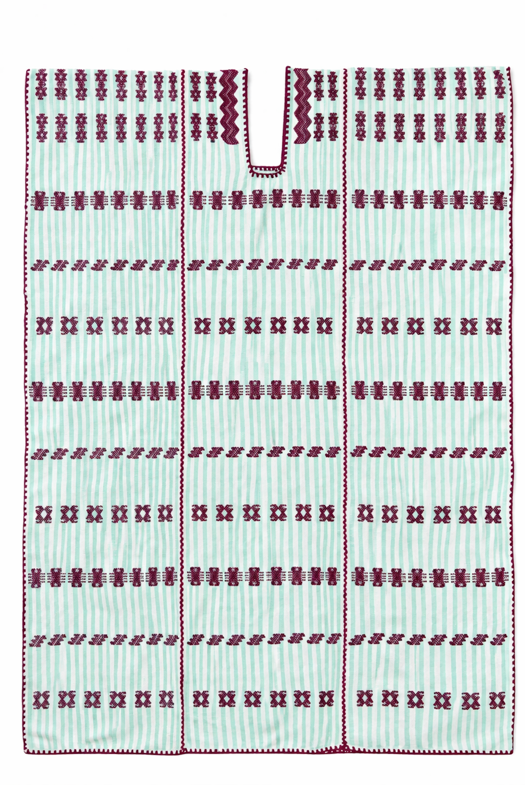 Ahida Correale Número 35 Midi kaftan — handwoven cotton by artisans in San Juan Colorado, Oaxaca