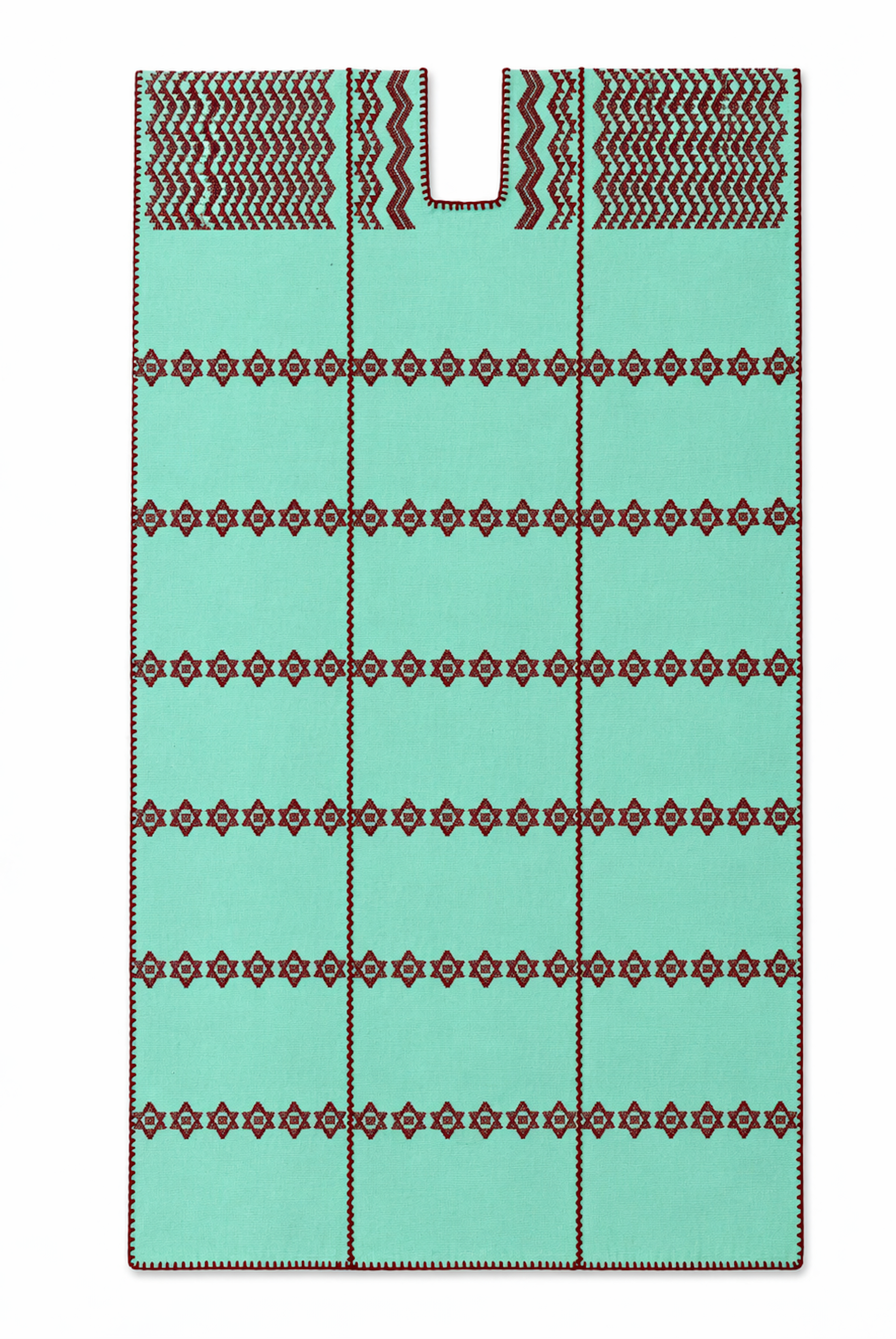 Ahida Correale Número 42 Maxi kaftan — handwoven cotton by artisans in San Juan Colorado, Oaxaca