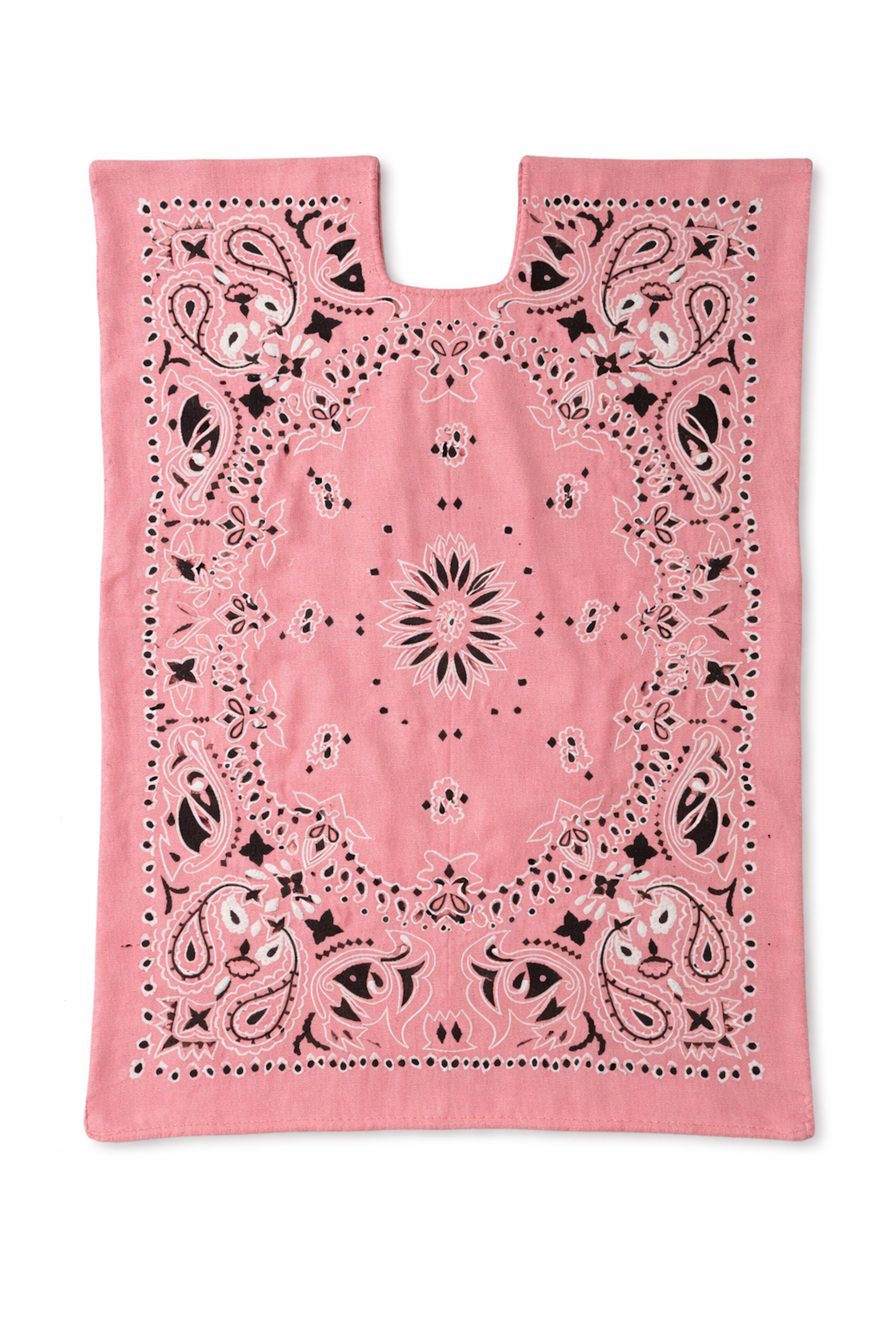 Ahida Correale Número 9 Mini kaftan in Rose Pink — handwoven cotton by artisans in San Juan Colorado, Oaxaca