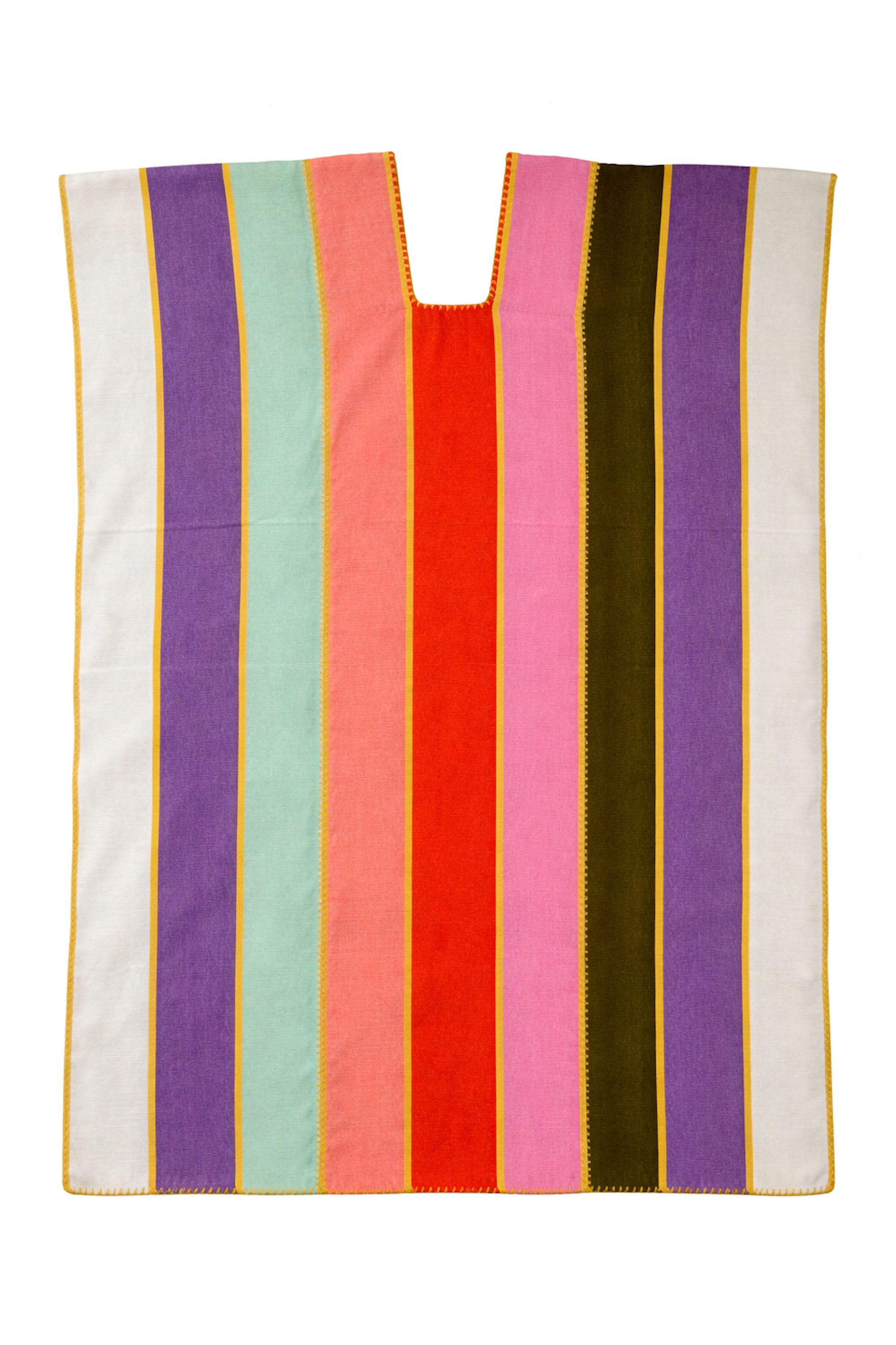 Ahida Correale Número 13 Mini kaftan — handwoven cotton by artisans in San Juan Colorado, Oaxaca