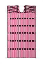Ahida Correale Número 18 Midi kaftan in Fuchsia & Black — handwoven cotton by artisans in San Juan Colorado, Oaxaca