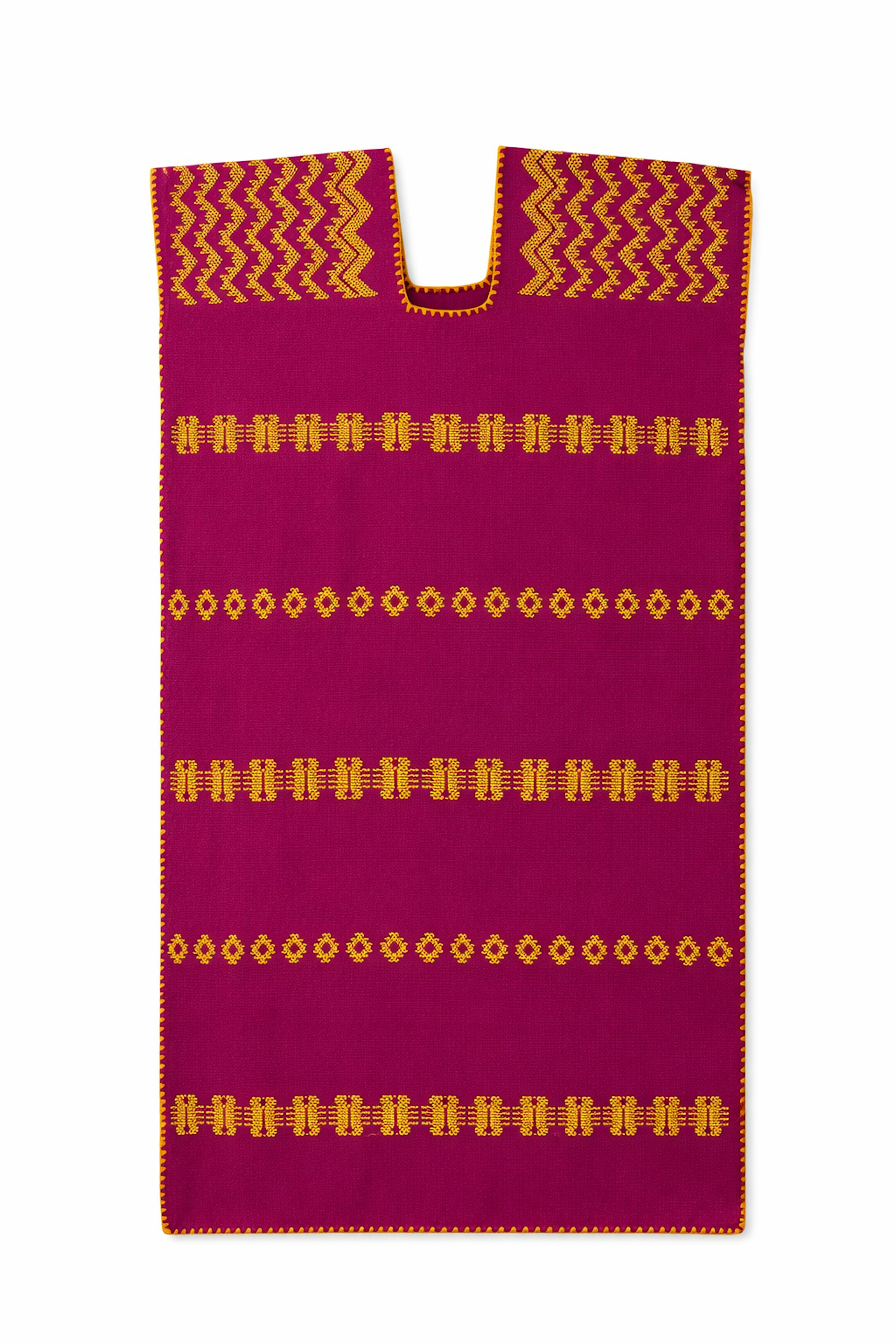 Ahida Correale Número 22 Midi kaftan — handwoven cotton by artisans in San Juan Colorado, Oaxaca