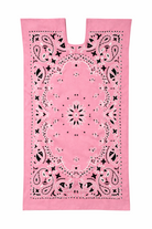 Ahida Correale Número 24 Midi kaftan in Rose Pink — handwoven cotton by artisans in San Juan Colorado, Oaxaca