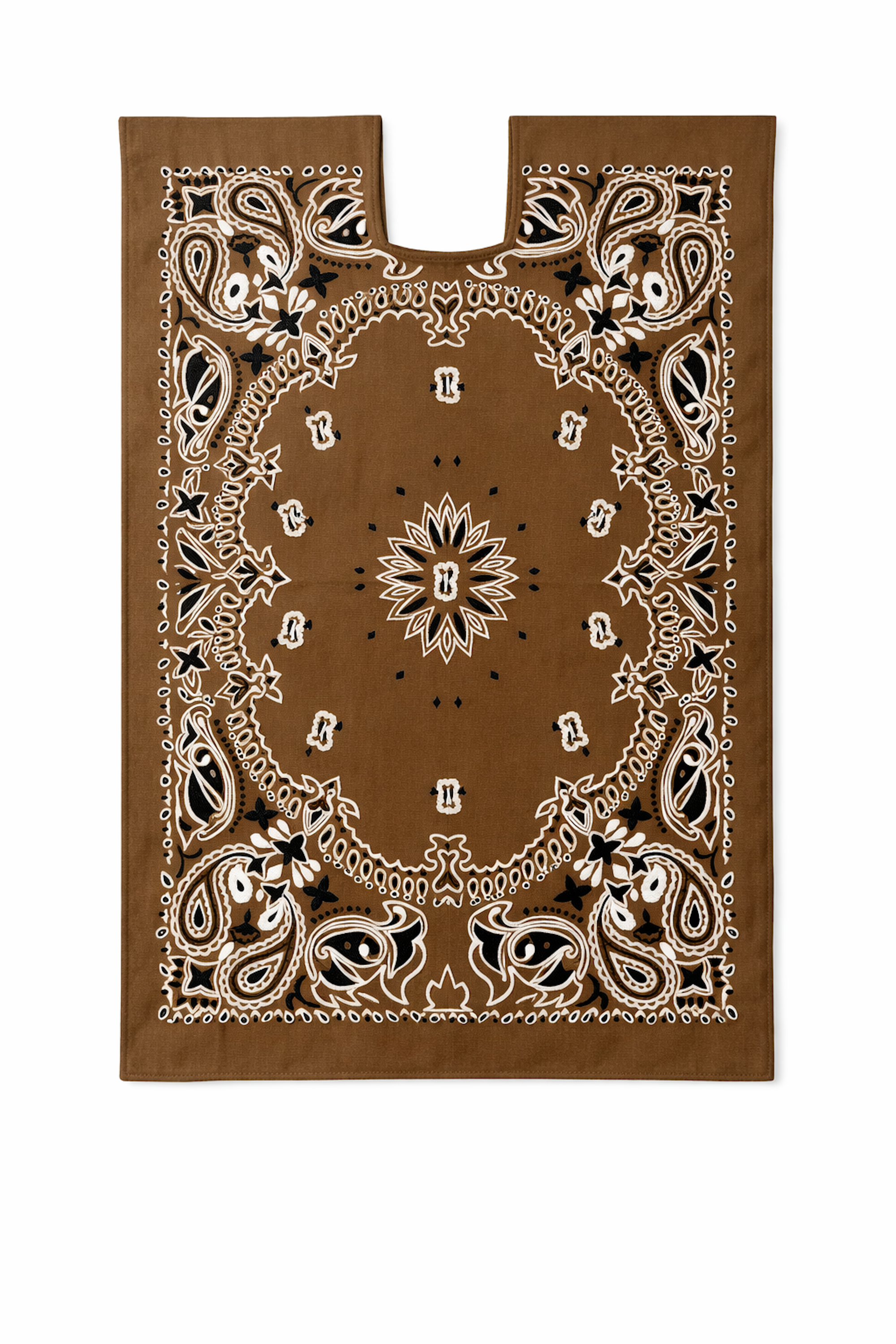 Ahida Correale Número 26 Midi kaftan in Tobacco Brown — handwoven cotton by artisans in San Juan Colorado, Oaxaca