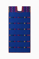 Ahida Correale Número 33 Midi kaftan in royal blue / multi — handwoven cotton by artisans in San Juan Colorado, Oaxaca