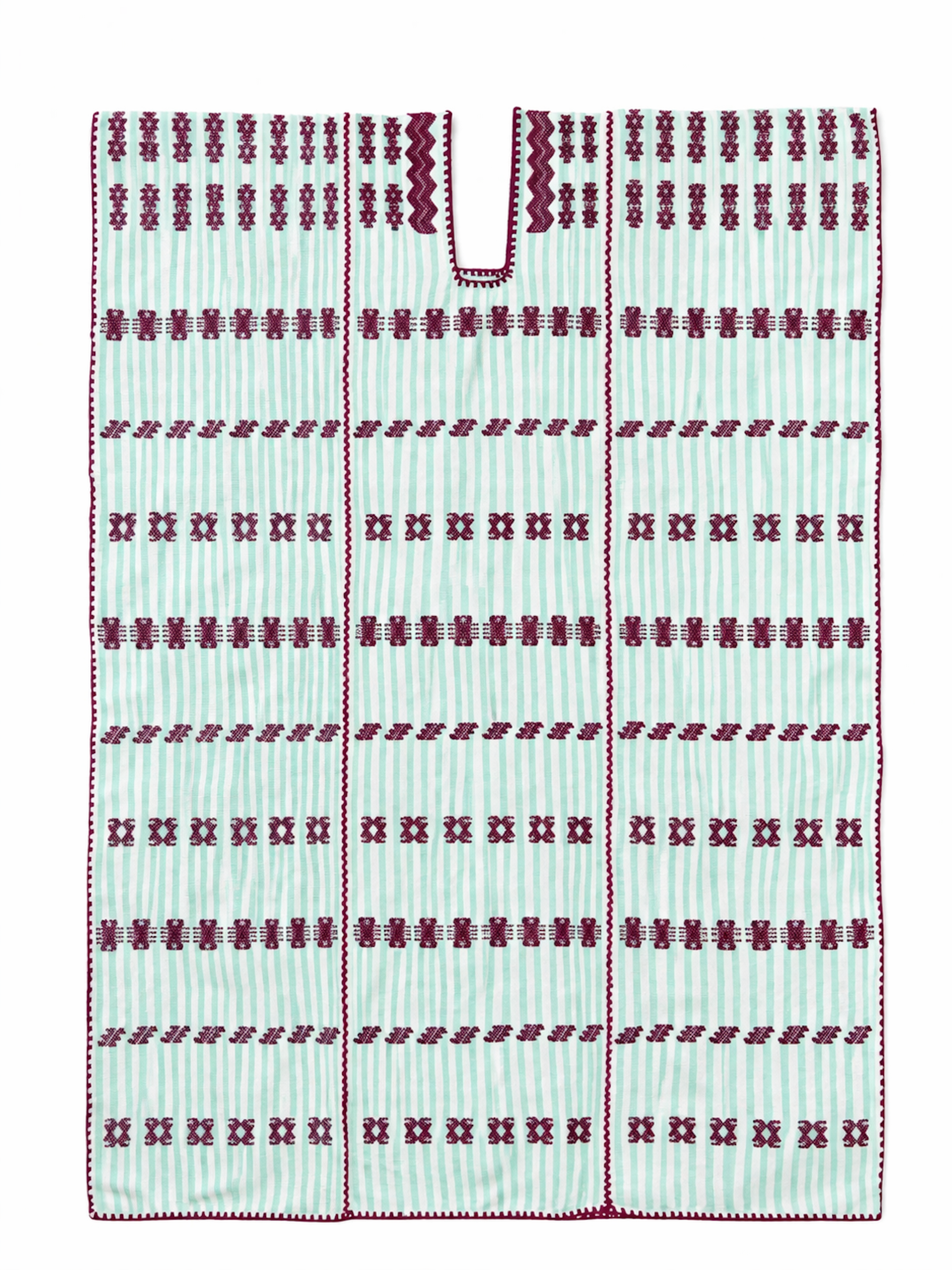 Ahida Correale Número 35 Midi kaftan — handwoven cotton by artisans in San Juan Colorado, Oaxaca